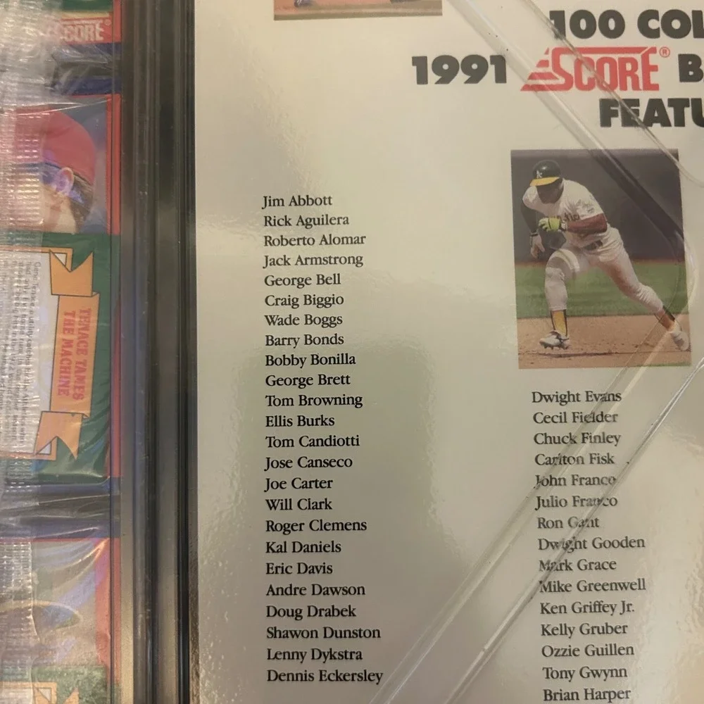 1991 Score Baseball 100 Hottest Players Superstar 100 Card Set Book Griffey Ryan